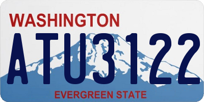 WA license plate ATU3122
