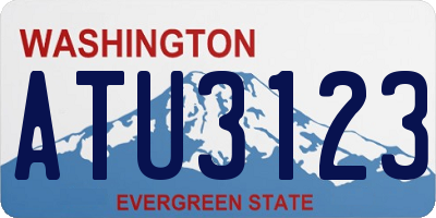 WA license plate ATU3123