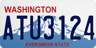 WA license plate ATU3124