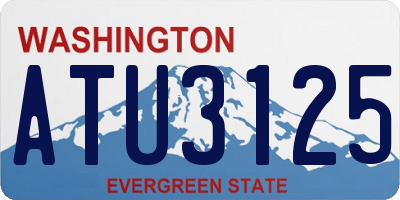 WA license plate ATU3125