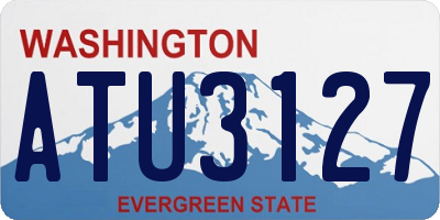WA license plate ATU3127
