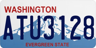 WA license plate ATU3128