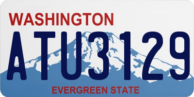 WA license plate ATU3129