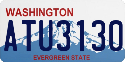 WA license plate ATU3130