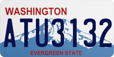 WA license plate ATU3132