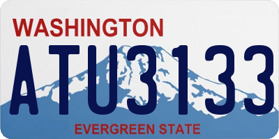 WA license plate ATU3133