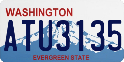 WA license plate ATU3135
