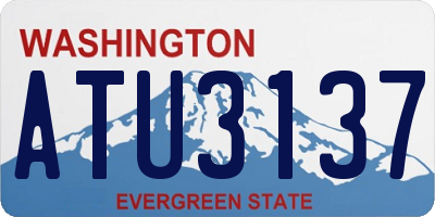 WA license plate ATU3137