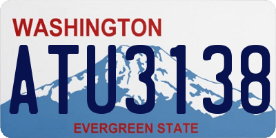 WA license plate ATU3138