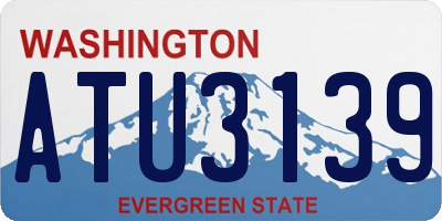 WA license plate ATU3139