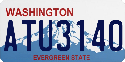 WA license plate ATU3140