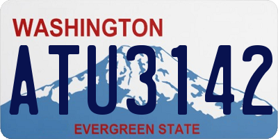 WA license plate ATU3142