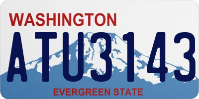 WA license plate ATU3143