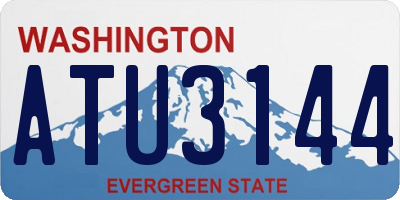WA license plate ATU3144