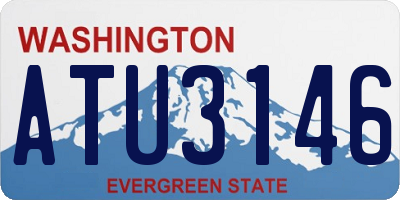 WA license plate ATU3146