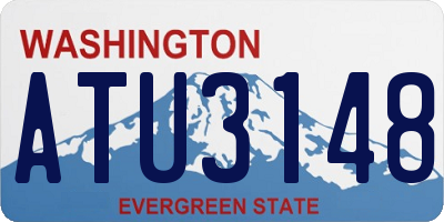 WA license plate ATU3148