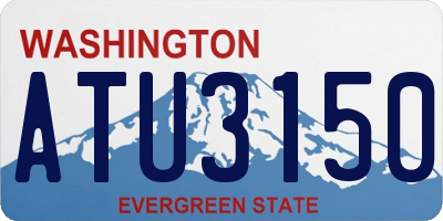 WA license plate ATU3150
