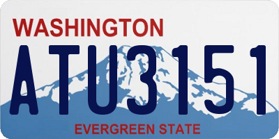 WA license plate ATU3151