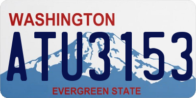 WA license plate ATU3153