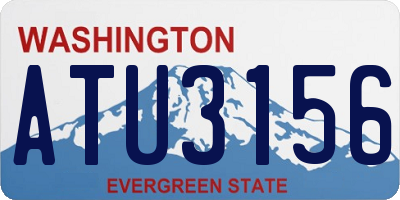 WA license plate ATU3156