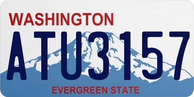 WA license plate ATU3157