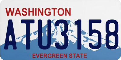 WA license plate ATU3158