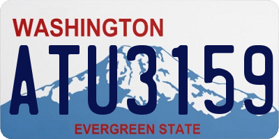 WA license plate ATU3159