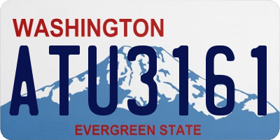 WA license plate ATU3161