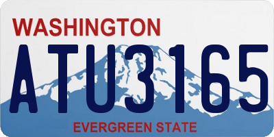 WA license plate ATU3165