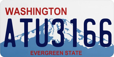 WA license plate ATU3166
