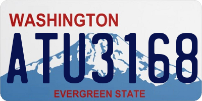 WA license plate ATU3168