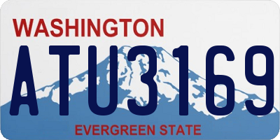 WA license plate ATU3169
