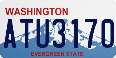 WA license plate ATU3170