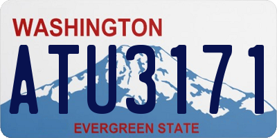 WA license plate ATU3171