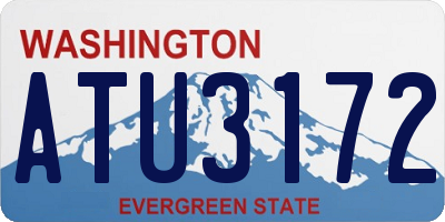 WA license plate ATU3172