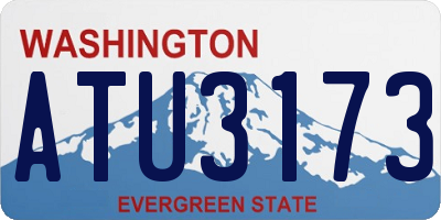 WA license plate ATU3173