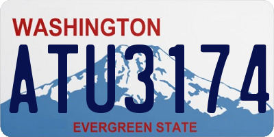 WA license plate ATU3174
