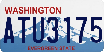 WA license plate ATU3175