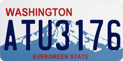WA license plate ATU3176