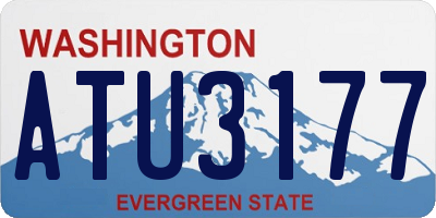 WA license plate ATU3177