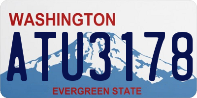 WA license plate ATU3178