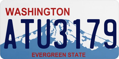 WA license plate ATU3179