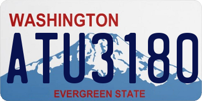 WA license plate ATU3180