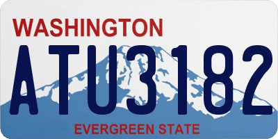 WA license plate ATU3182