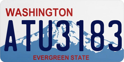 WA license plate ATU3183
