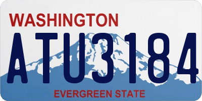 WA license plate ATU3184