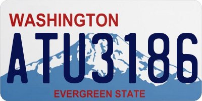 WA license plate ATU3186