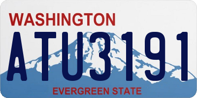 WA license plate ATU3191
