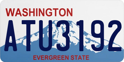 WA license plate ATU3192