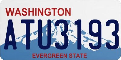 WA license plate ATU3193